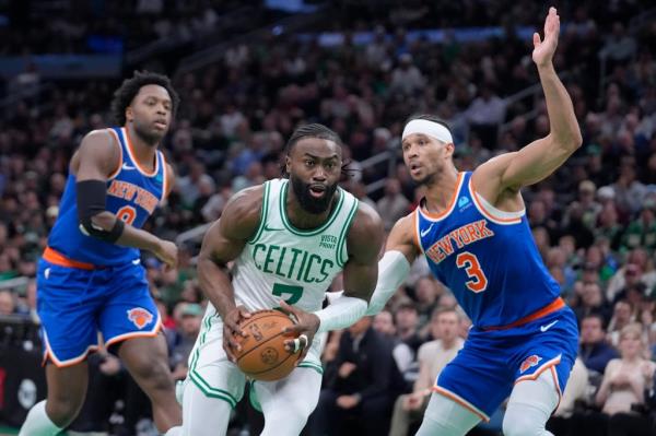 Jaylen Brown and the Celtics trailed by 31 points at one point against the Knicks on Thursday.