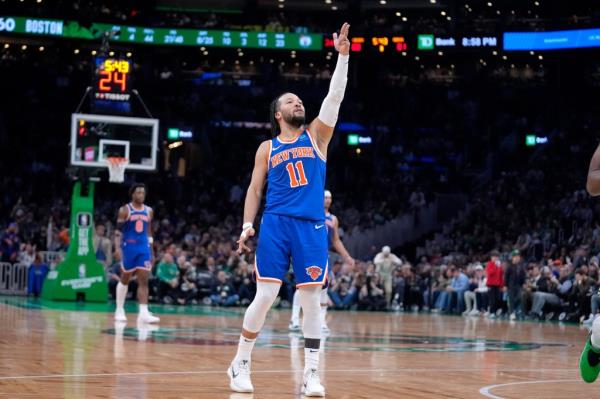 Jalen Brunson scored 39 points for the Knicks during their win against the Celtics on Thursday.