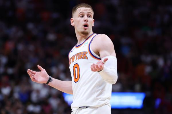 Do<em></em>nte DiVincenzo finished with 10 points in the Knicks loss to the Bulls.