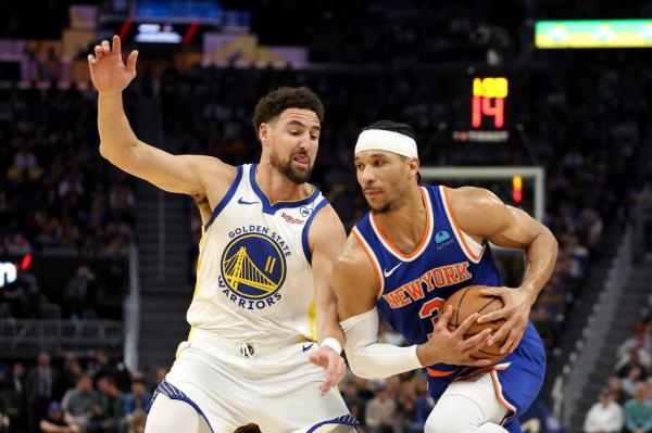 Josh Hart has a triple-double for the Knicks on Mo<em></em>nday night. 