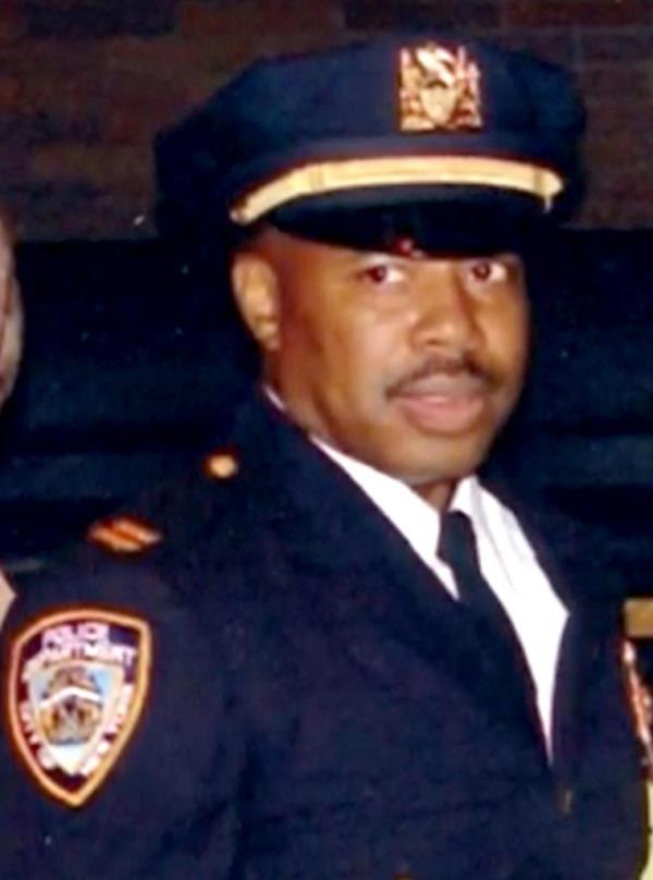 Eric Adams from his NYPD days in his police uniform