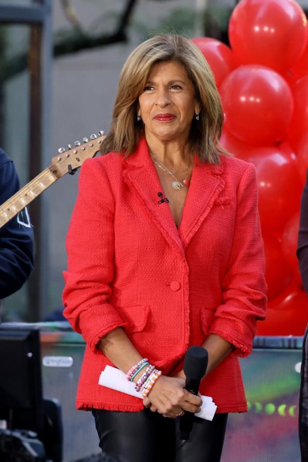 Hoda Kotb on NBC's "Today" at Rockefeller Plaza on October 8, 2024.