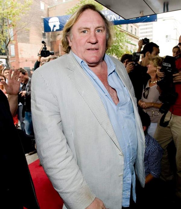 Depardieu arrives on the final day of the Mo<em></em>ntreal World Film Festival in Montreal,  on Monday, Sept.6, 2010. 